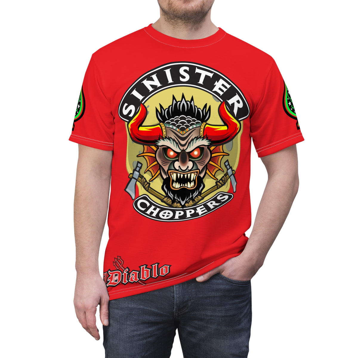 Sinister Choppers HiViz Super Tee - The Very Best Motorcycle Riding Super Tee !!!!!