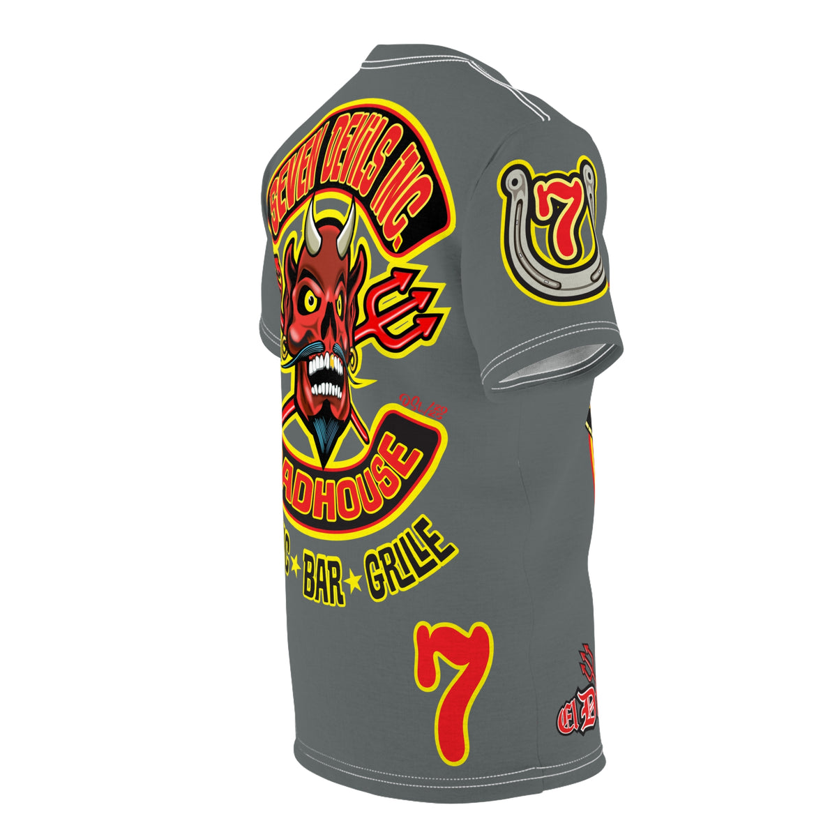 Seven Devils Inc. Roadhouse Graphic Tee - Motorcycle Custom Riding Super Tee