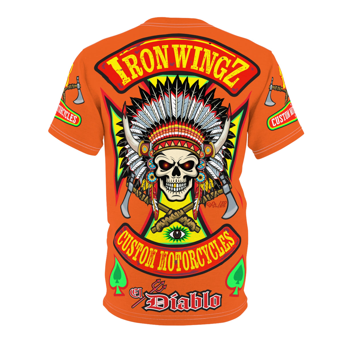 Iron WingZ Customs HiViz High Performance Motorcycle Riding Super Tee