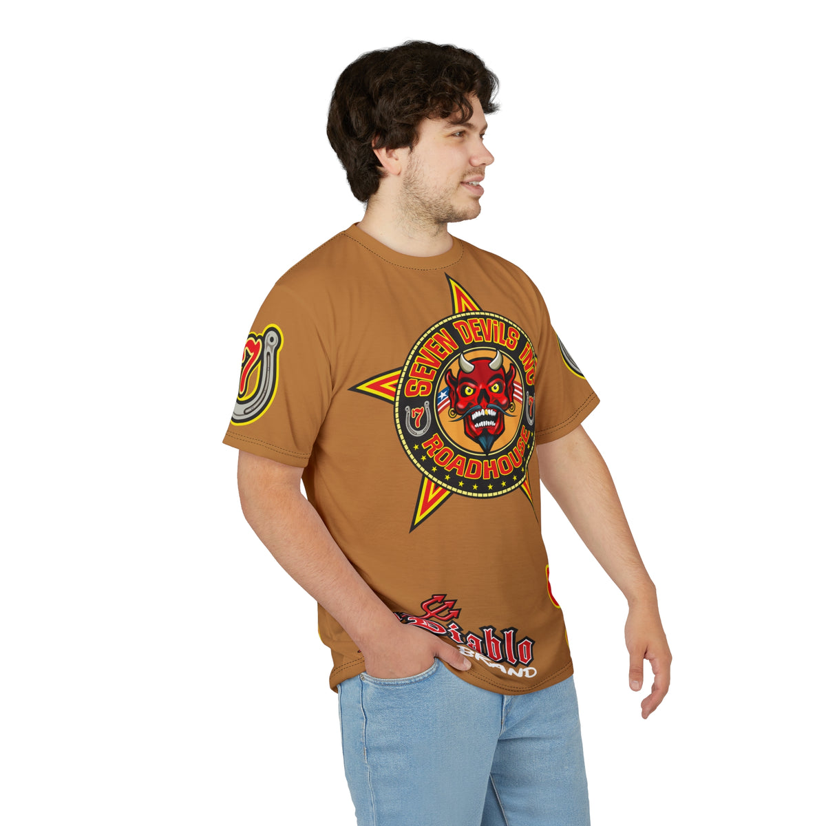 Seven Devils Inc. Roadhouse Graphic Tee - Motorcycle Custom Riding Super Tee