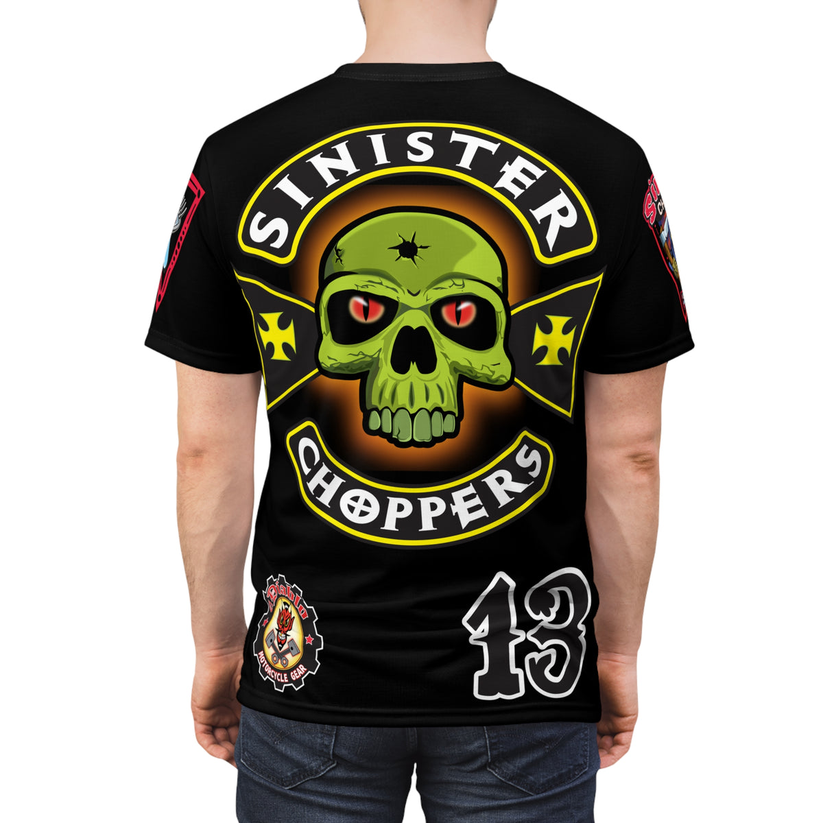 Sinister Choppers - BAD in BLACK Super Tee - Spectacular Custom Motorcycle Riding Gear