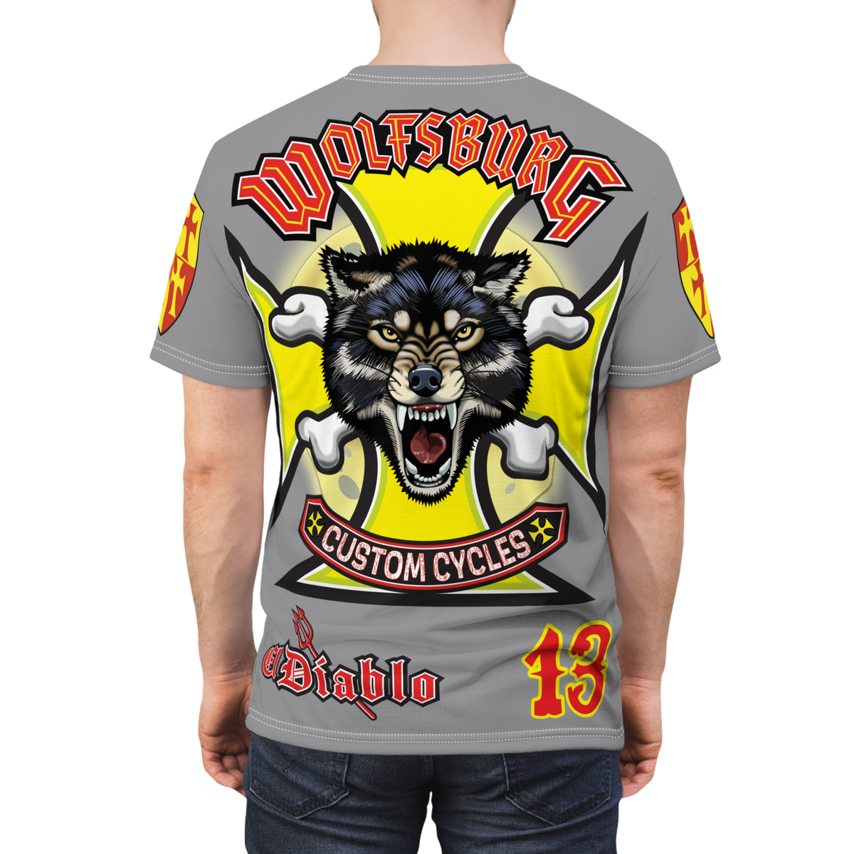 Wolfsburg Custom Cycles HiViz High Comfort Motorcycle Riders Super Tee
