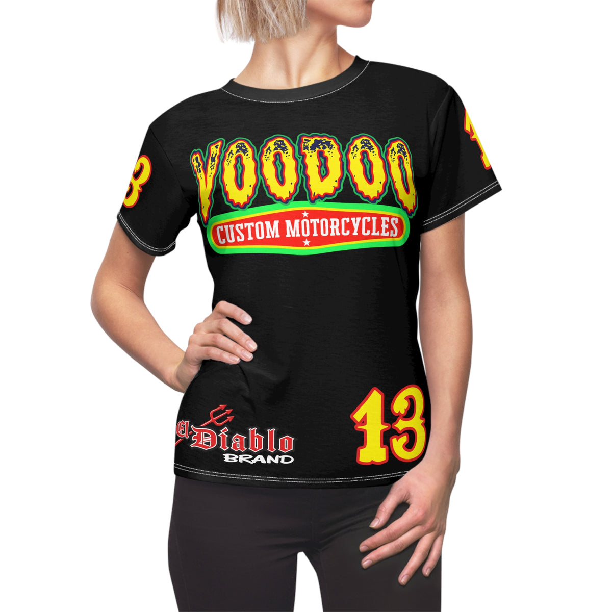 Women's Cut VooDoo Custom Motorcycles Graphic Tee — HiviZ Graphics