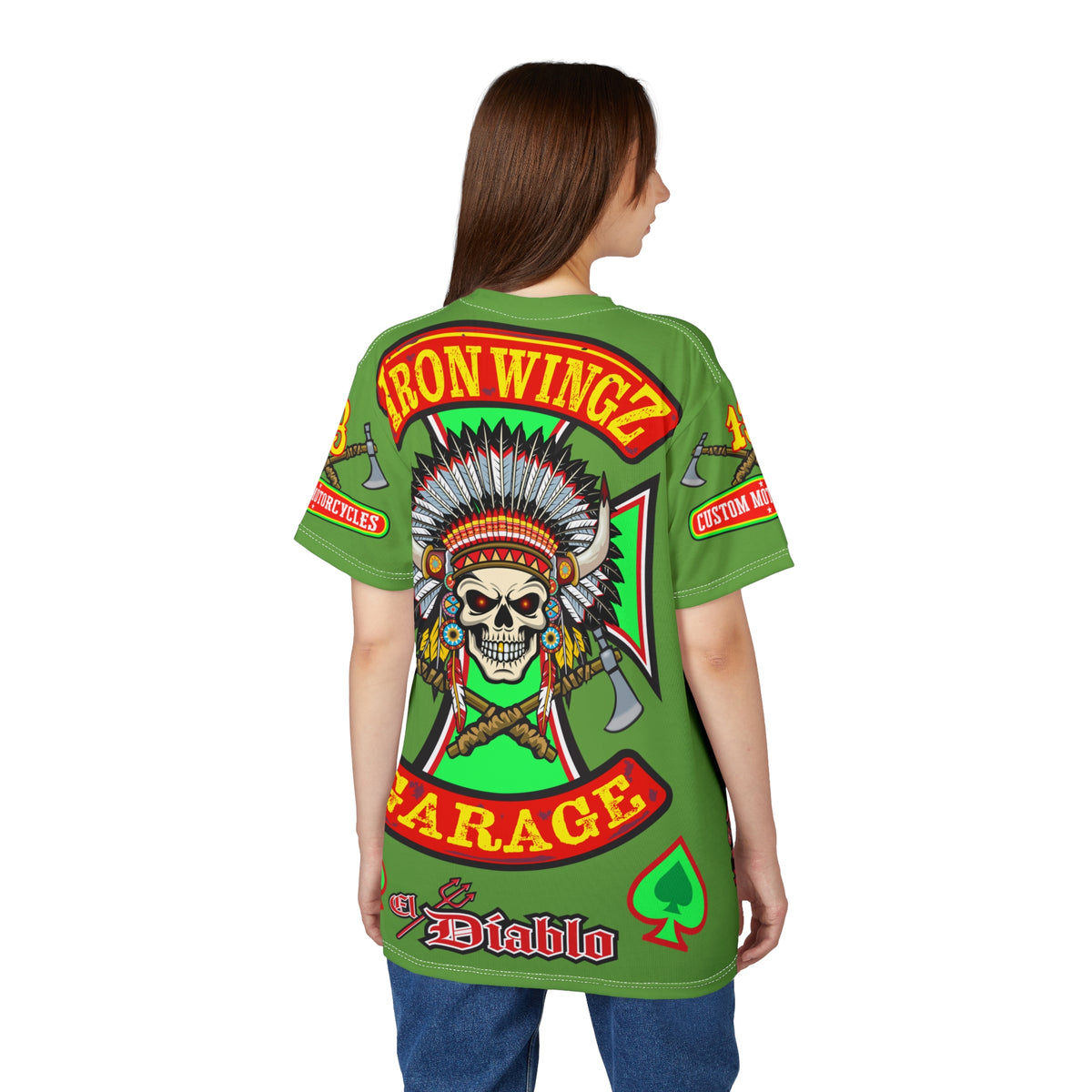 Iron WingZ Customs HiViz High Performance Motorcycle Riding Super Tee