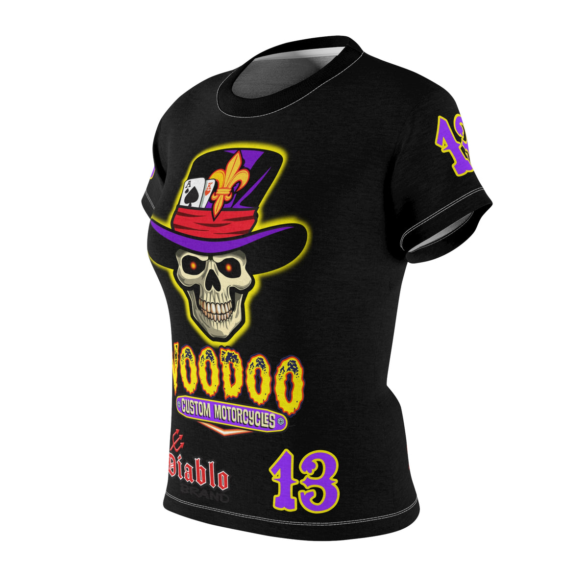 Women's Cut VooDoo Custom Motorcycles Graphic Tee — HiviZ Graphics
