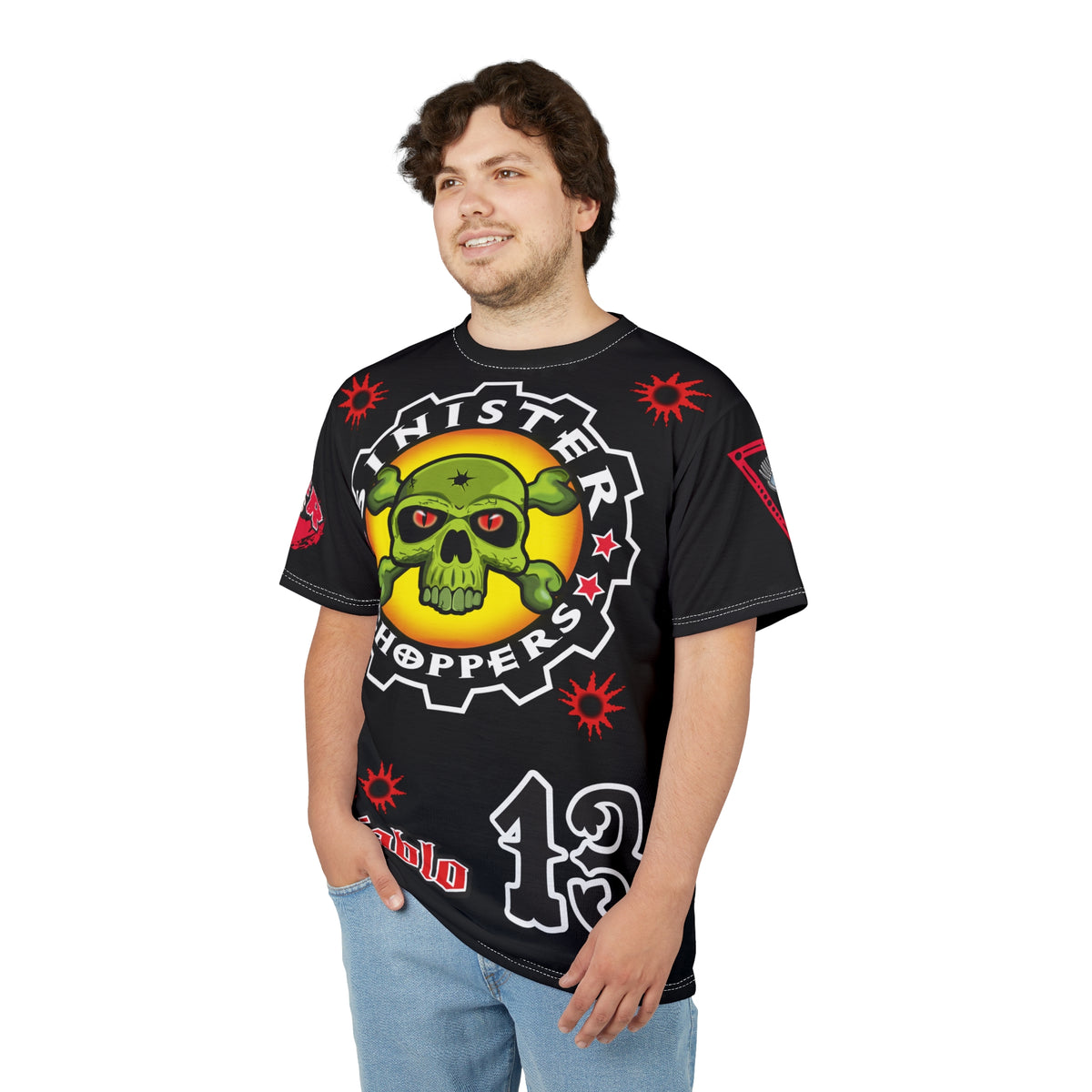 Sinister Choppers Black on Black Bad Attitude Super Tee