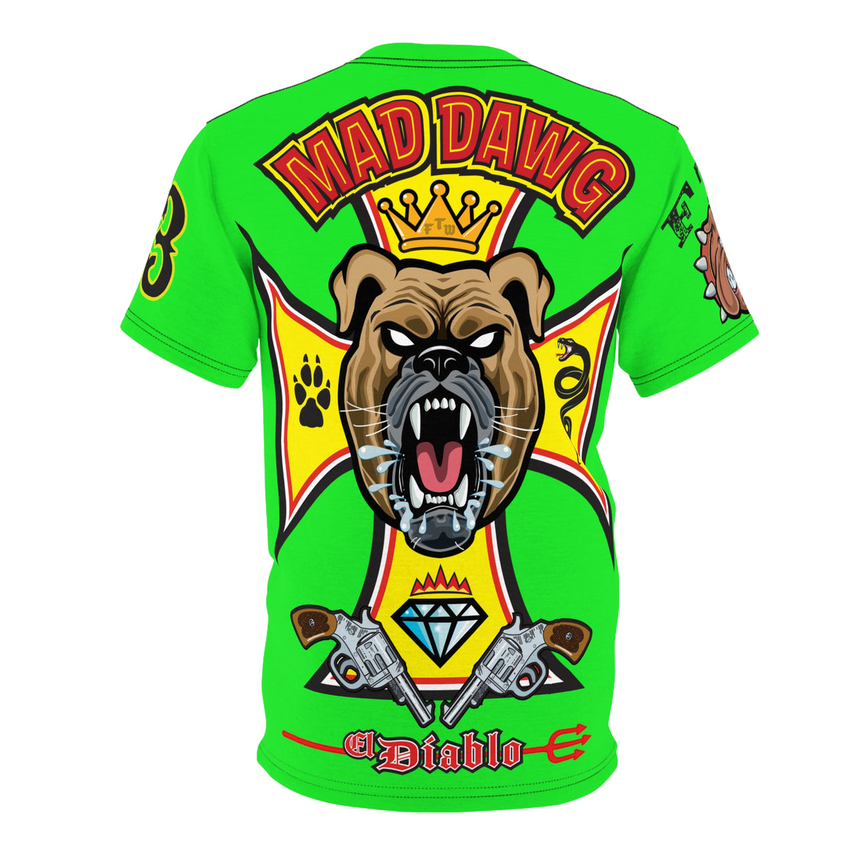 Very Special Mad Dawg Choppers & Bobbers Custom HiViZ Super Tee