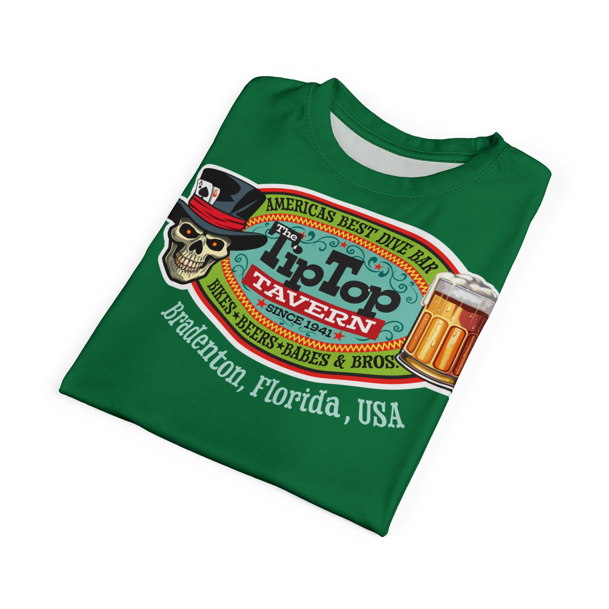 Tip Top Tavern Dive Bar Super Tee - America's Best Dive Bar - Bikes Beers Babes & Bros. -Remembering Jesse Biker Bar Tee