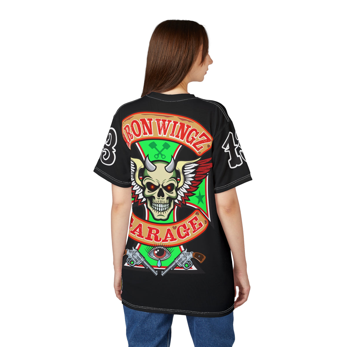 Iron Wingz Garage Spectacular Riding Tee for Harley Riders