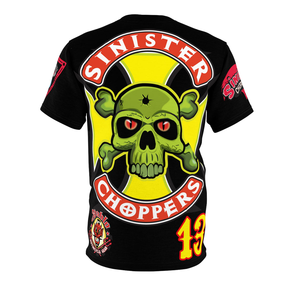 Sinister Choppers HiViz Super Tee - Specially Designed with Ultra Light Tough Wicking material for Perfect Fit & Comfort