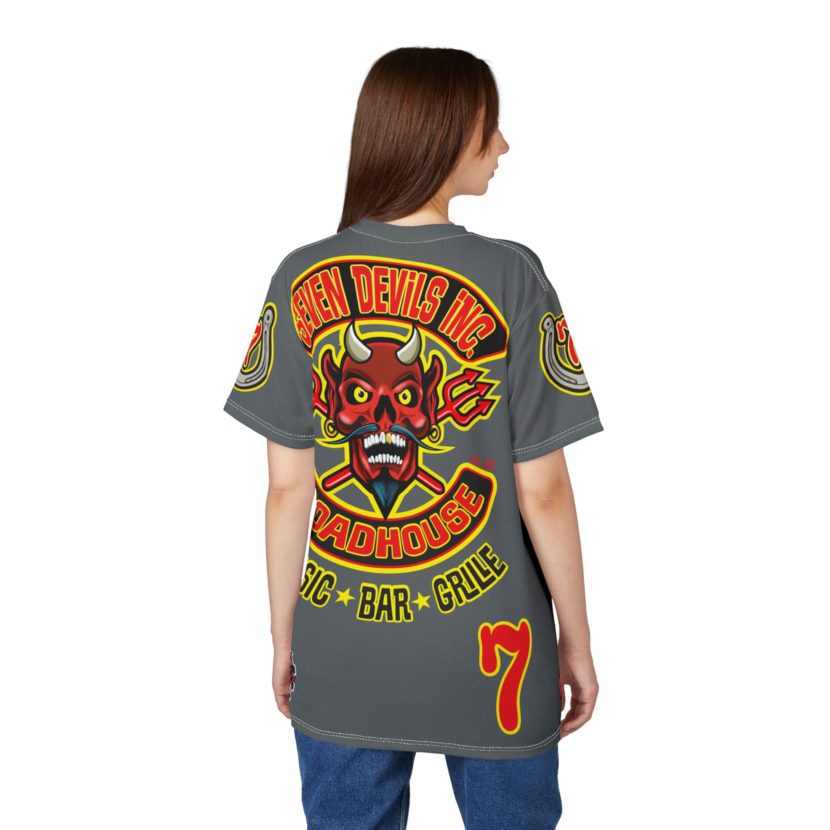 Seven Devils Inc. Roadhouse Graphic Tee - Motorcycle Custom Riding Super Tee