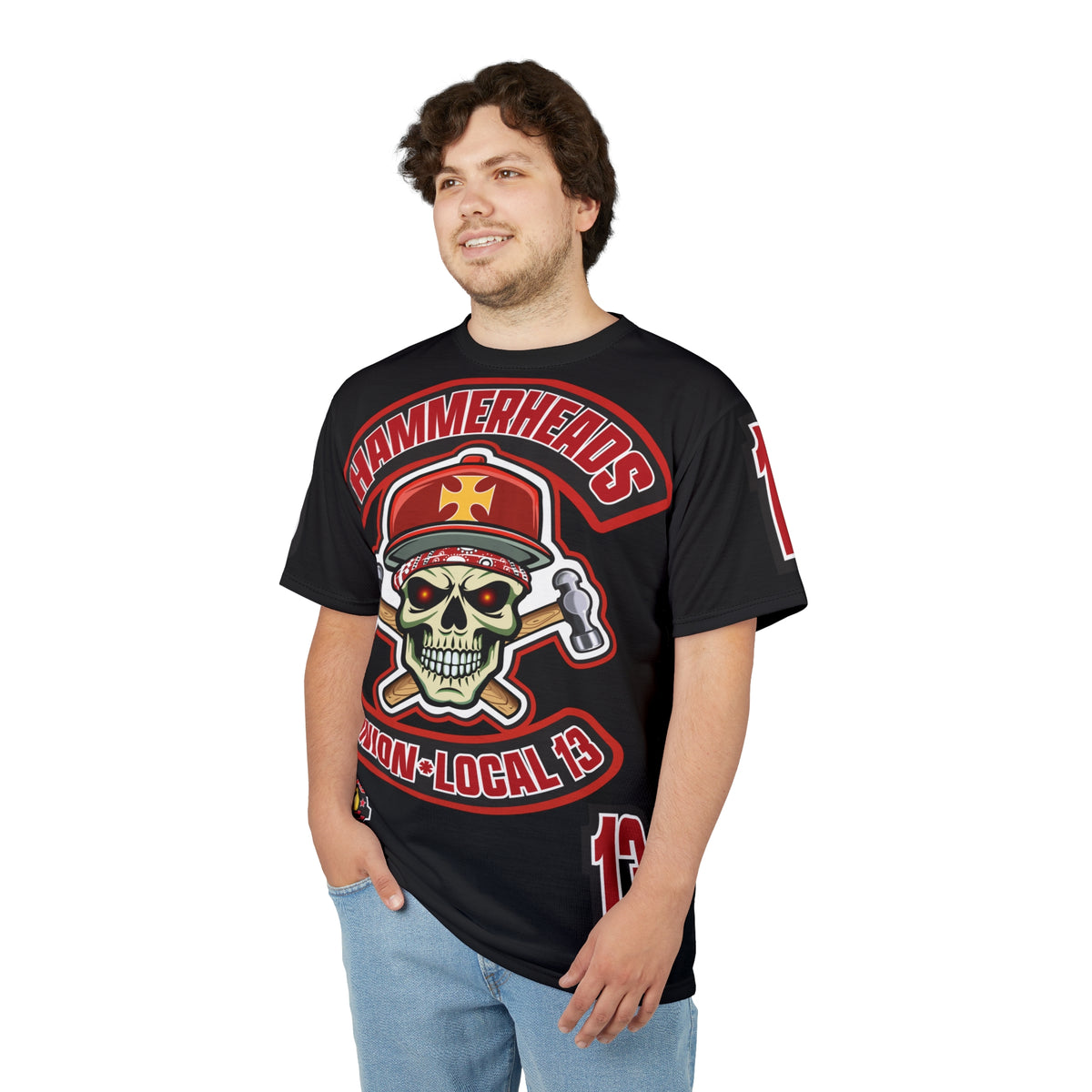 Hammerheads Union Local 13 Super Tee - Rough Tough Bad Attitude Motorcycle Riding Tee